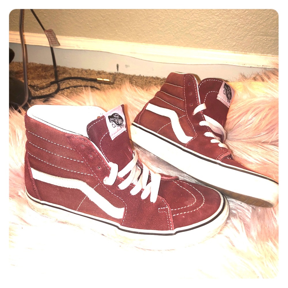 Vans maroon size 7.5 women